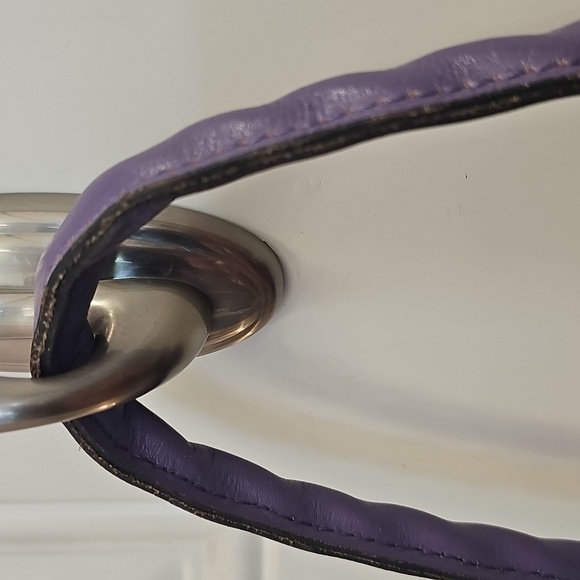 Elegant, Purple, Floral, Handbag, Leather, Country, Cowgirl, Shoulder, Travel - Picture 4 of 15